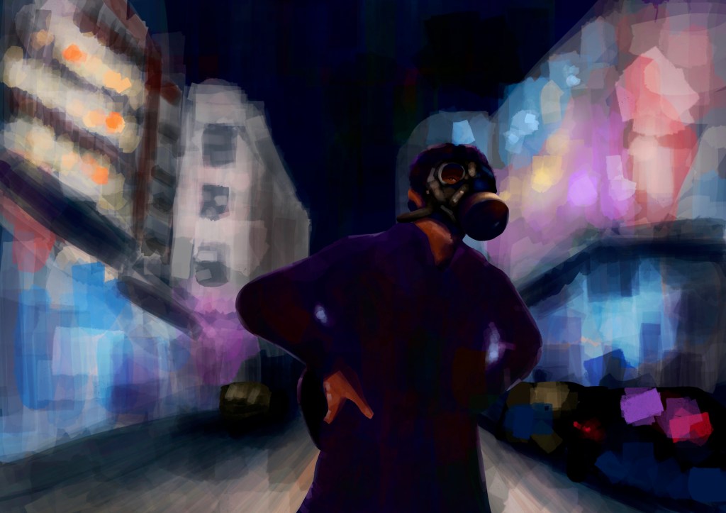 Manifestant à Hong Kong